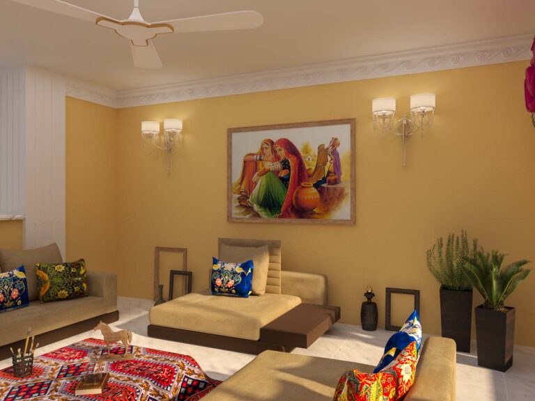 Rajasthani Living Room Design | Rajasthani Style Interior Design Ideas