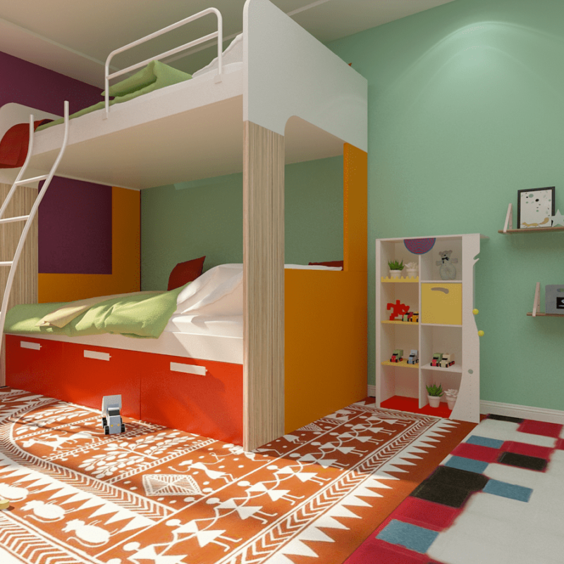 Kids Room Interior Design | Maharashtra Style kids Room Design Ideas